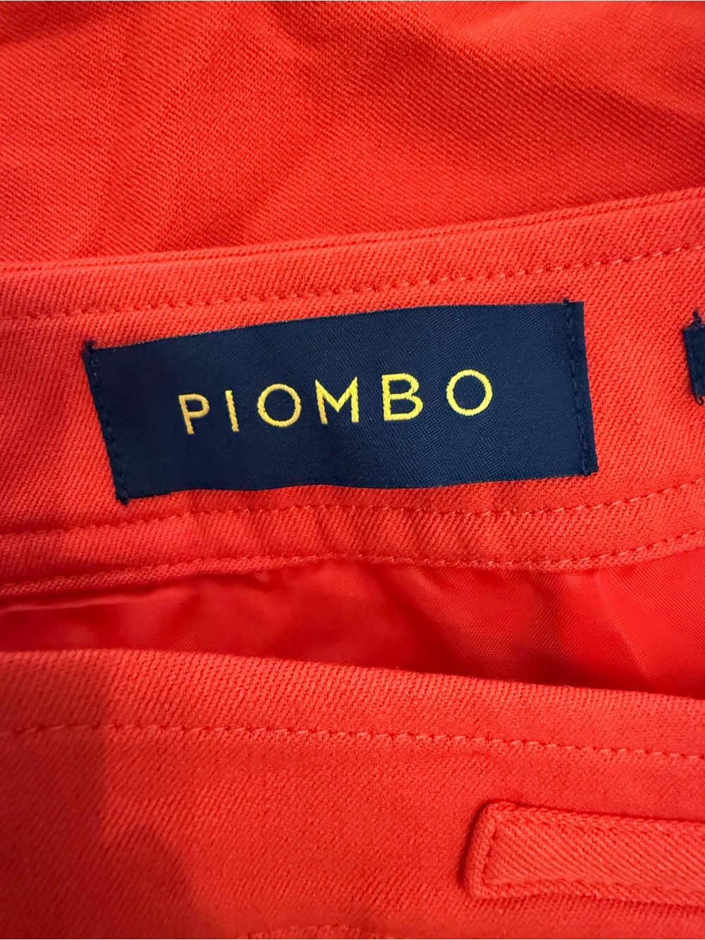 Piombo Blood Orange Chain-Accent Women's Skirt - Picture 5 of 5